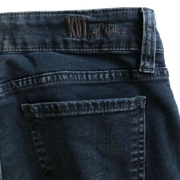 Kut from the Kloth Nicole Boot Cut Jeans Womens 10 32x34 Mid Rise Dark Wash Y2k - Picture 9 of 14
